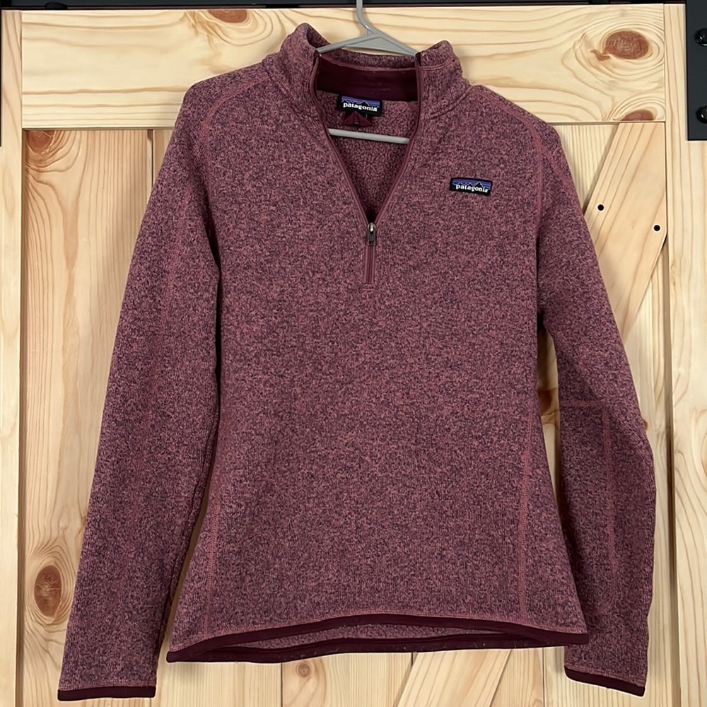 Patagonia Women’s Better Sweater 1/4-Zip Fleece Quarter Zip Pink - Medium